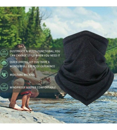 Balaclavas Summer Face Scarf Neck Gaiter Neck Cover Breathable Sun for Fishing Hiking Camping Outdoors Sports - Black+gray - ...