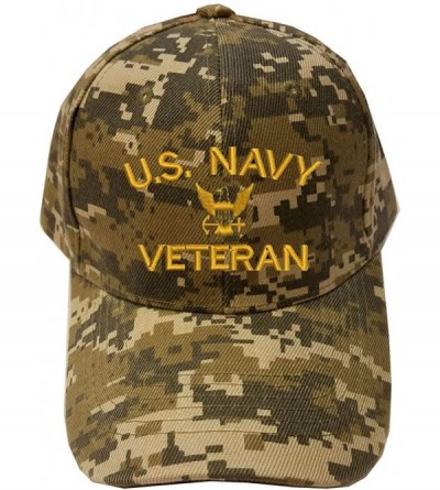 Baseball Caps Navy U.S. Navy Veteran Digital Camo Baseball Cap Hat - CU182839EDI $22.57