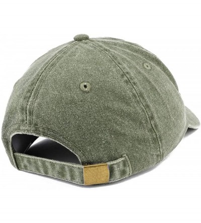 Baseball Caps Capital Mom and Dad Pigment Dyed Couple 2 Pc Cap Set - Pink Olive - CG18I9OXD5U $25.09