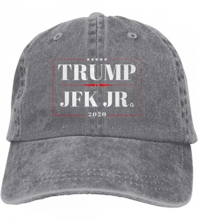 Baseball Caps Donald Trump & JFK Jr Q 2020 Campaign Adjustable Baseball Caps Denim Hats Cowboy Sport Outdoor - Gray - CR18W4Q...