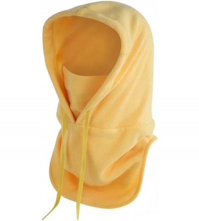 Balaclavas Balaclave Fleece Windproof Ski Mask Face Mask Tactical Hood Neck Warmer - Heavyweight-yellow - CB18LR50R92 $15.87