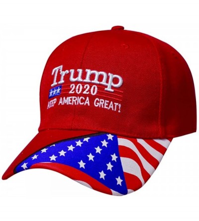 Baseball Caps Trump Cap 2020 Keep America Great USA Baseball Caps Embroidered Donald Trump Hat Adjustable hat - CZ18UTKGDQZ $...