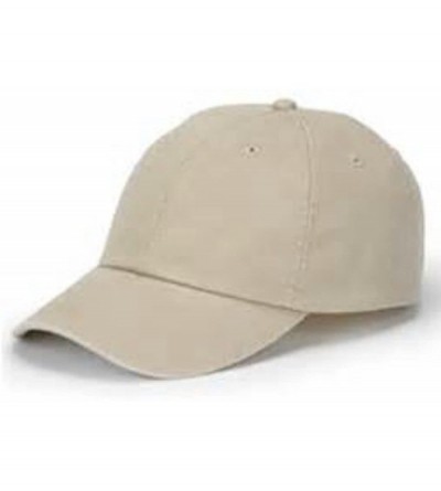 Baseball Caps Monogrammed 6-Panel Low-Profile Washed Pigment-Dyed Cap - Stone - CD12IJQE03V $22.14