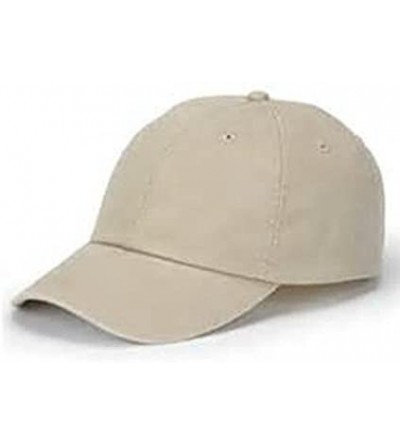Baseball Caps Monogrammed 6-Panel Low-Profile Washed Pigment-Dyed Cap - Stone - CD12IJQE03V $22.14