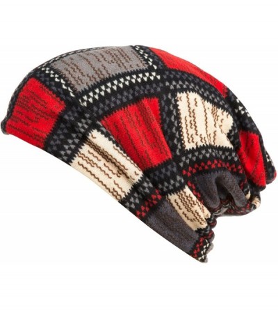 Skullies & Beanies Print Flower Cap Cancer Hats Beanie Stretch Casual Turbans for Women - A-black - CP198UL4Q2Q $10.37