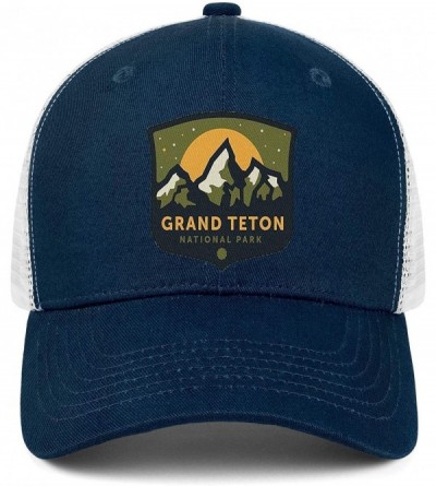 Baseball Caps Grand Teton National Park Mesh Baseball Snapback Cap Novelty Trucker Dad Hat - Grand Teton National-24 - C718US...