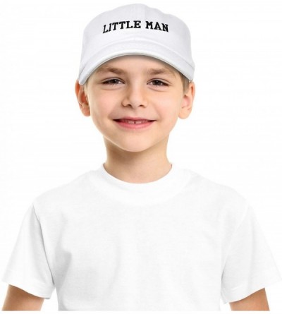 Baseball Caps Big Man Little Man Hat Father Son Matching Cap Fun Gifts - White - CC18SIXIASL $16.76