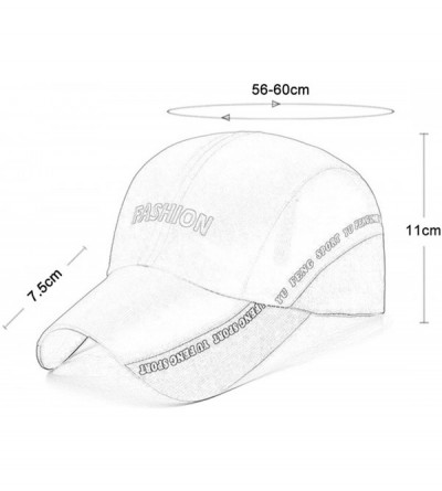 Bucket Hats Unisex Mesh Brim Tennis Cap Outside Sunscreen Quick Dry Adjustable Baseball Hat - D-grey - CZ18D37QGLY $10.40
