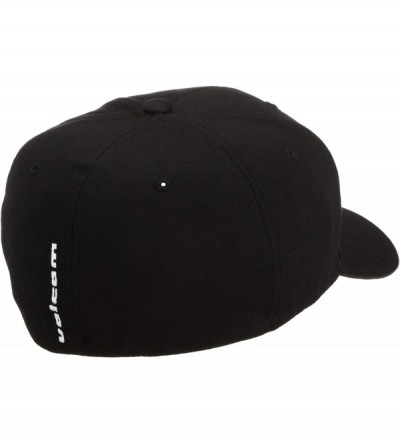 Baseball Caps Men's Full Stone Six Panel Xfit Flexfit Hat - Black - C6115FXFQR1 $22.05