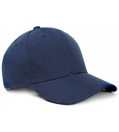 Baseball Caps Leisure Outdoor Top Level Baseball Cap Men Women - Classic Adjustable Plain Hat - Tibetan Blue - C618ZYLOQA0 $1...