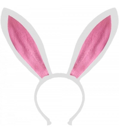 Headbands Easter Rabbit Headband Bunny Ears Headwear Halloween Party Supplies - White - CR12D53MUV7 $18.82