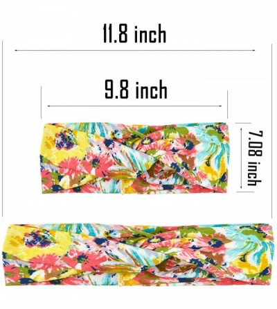 Headbands 8 Pack Women's Headbands Headwraps Hair Bands Bows Hair Accessories - ZA 8 Pack Printed - CO18XQY088O $14.42