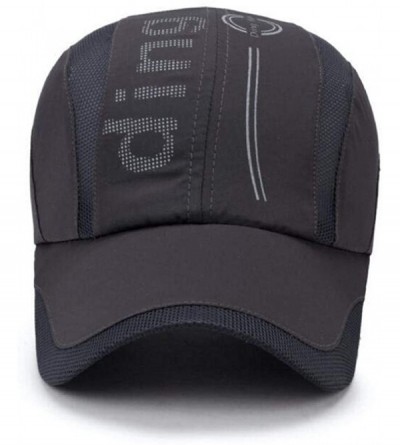 Baseball Caps Quick Dry Sports Cap Unisex Sun Hat Summer UV Protection Outdoor Cap - Dark Blue - CB18TCARA4N $7.94