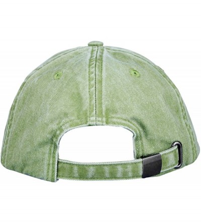 Baseball Caps Mesh Baseball Cap- Unisex Plain Washed Cotton Twill Vintage Adjustable Summer Trucker Hat - Light Green - C018G...