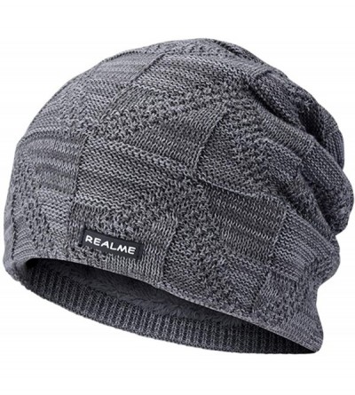 Skullies & Beanies Winter Beanie Hat Warm Knit Hat Winter Hat for Men Women - Grey - C418YZTW5DE $9.53