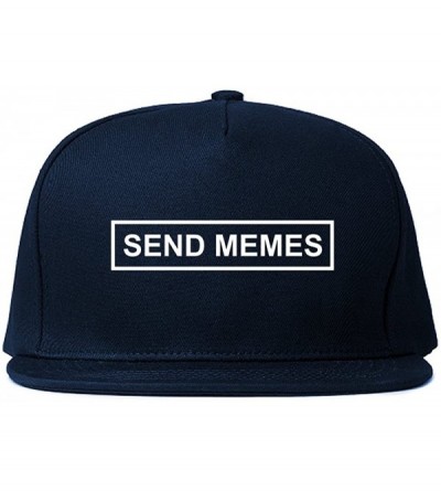 Baseball Caps Send Memes Box Funny Snapback Hat - Blue - CT18DCH9XX4 $23.82