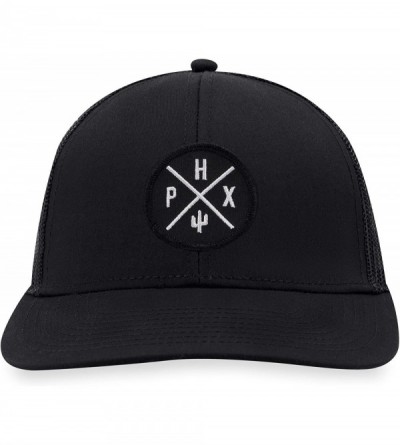 Baseball Caps Phoenix Hat - PHX Trucker Hat Baseball Cap Snapback Golf Hat (Black) - CQ18S236KLK $21.95