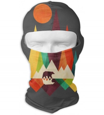 Balaclavas Mountain Bear Winter Ski Mask Balaclava Hood - Wind-Resistant Face Mask - CQ18L0YDNK3 $25.76