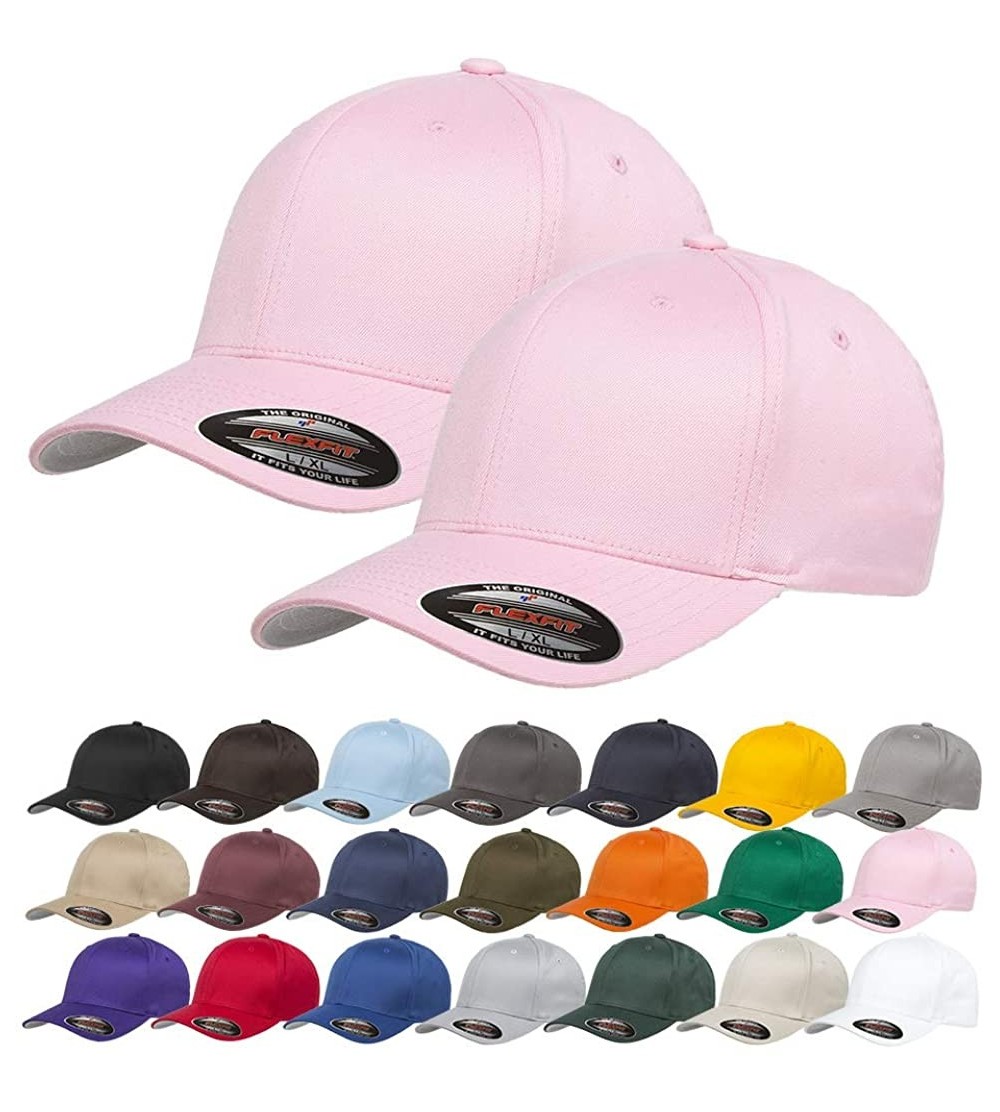 Baseball Caps Cotton Adjustable Baseball Classic Ballcap - L.pink(2pcs) - C218X626SN8 $19.92