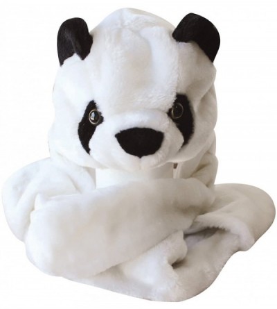 Skullies & Beanies Plush Faux Fur Animal Critter Hat Cap - Soft Warm Winter Headwear (Wolf) - Long Panda - C011QQCYLLH $12.63