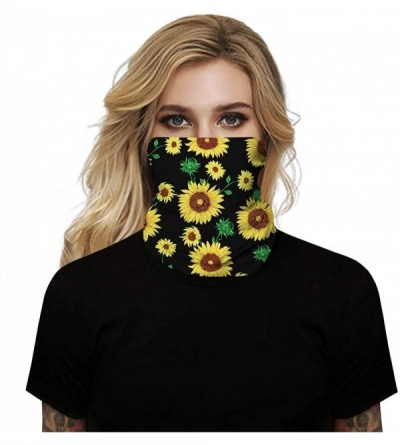 Balaclavas Van Gogh Balaclava for Women Men Headwear Bandana Head Wrap Scarf Neck Warmer Headband - Sunflower - CG199L55UGX $...