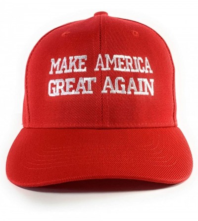 Baseball Caps Donald Trump Make America Great Again Hats Embroidered 10-000+ Sold - Maga Red White - C818LKQUS3D $12.63