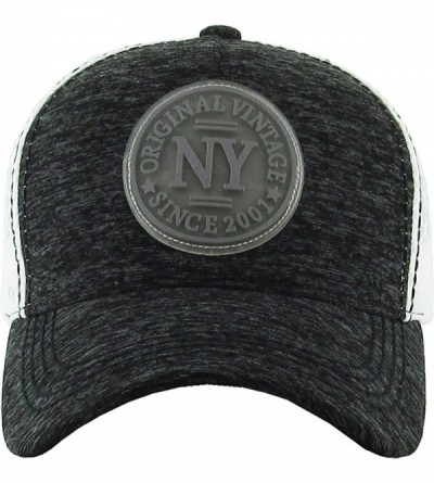 Baseball Caps New York Collection NY Vintage Distressed Baseball Cap Dad Hat Adjustable Unisex - (2.2) Black New York - CZ18D...