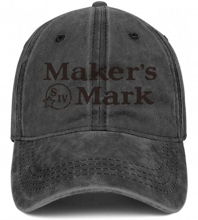 Trucker Hat for Men/Women Makers Mark Whiskey Logo Pattern Adjustable ...
