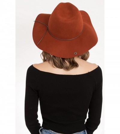 Fedoras Womens Zima Resort Hat - Rust - CH11V1R3W7L $36.51