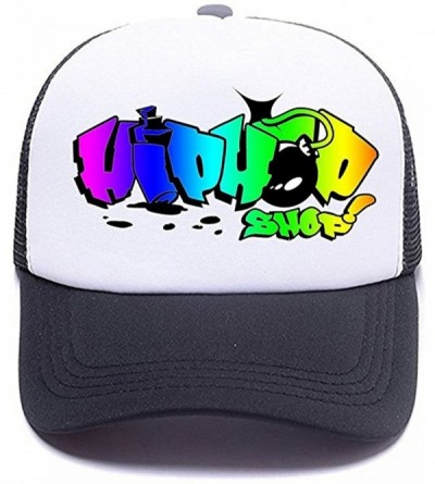Baseball Caps Personalized Snapback Trucker Hats Custom Unisex Mesh Outdoors Baseball Caps - Black - CE18ECZ3238 $14.38