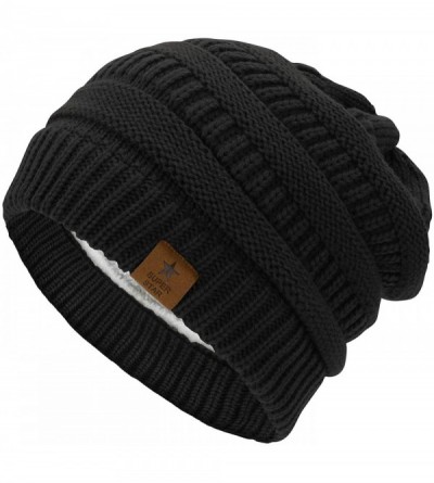 Skullies & Beanies Winter Hats for Women Knit Beanie Hat Thick Unisex Warm Skull Caps for Men Unisex Warm Skiing Beanies - C5...