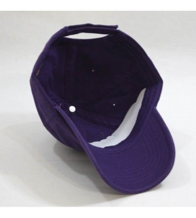 Baseball Caps Classic Washed Cotton Twill Low Profile Adjustable Baseball Cap - Purple - CR12EL7HMYB $9.15