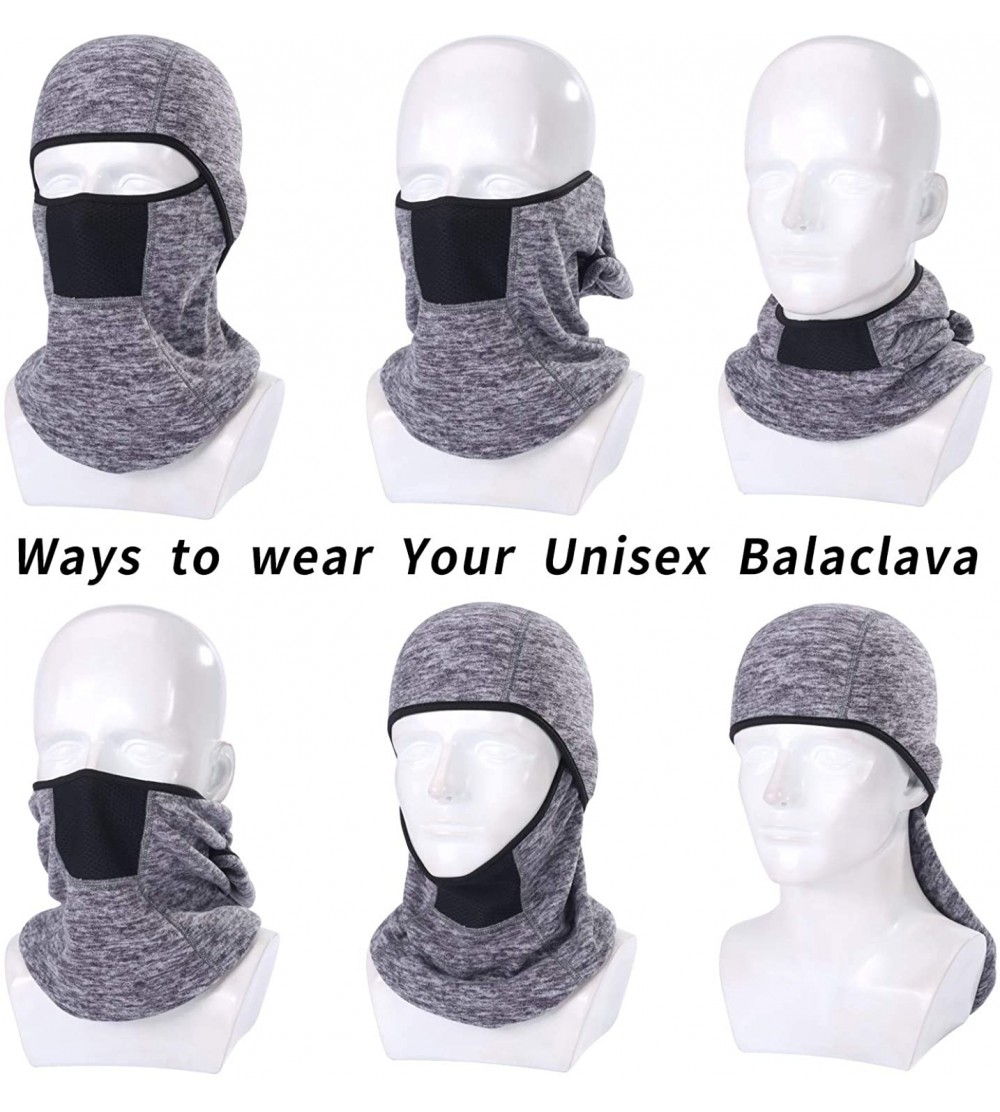 Winter Balaclava - Fleece Motorcycle Skull Full Face Mask Thermal ...