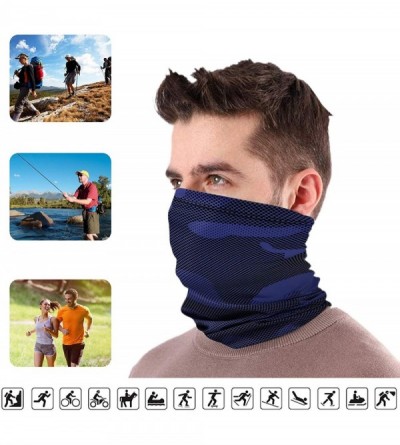 Balaclavas 3-Pack Sun UV Protection Face Scarf Clothing Neck Gaiter Sunscreen Breathable Bandana - Black- Blue- Grey - CN1987...