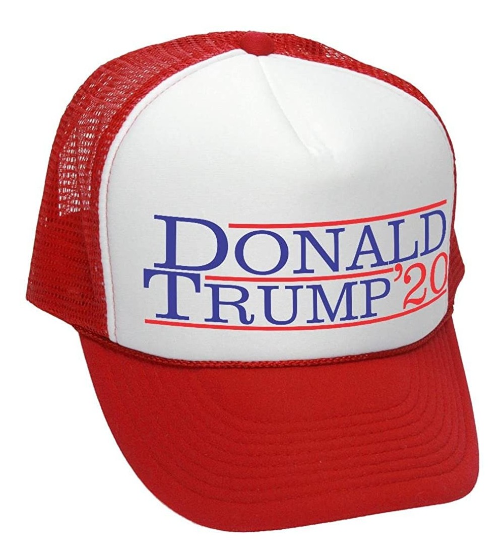 Baseball Caps Donald Trump 2020 - Vote Trump President - Adult Trucker Cap Hat - Red - CJ187AXL5T7 $12.64