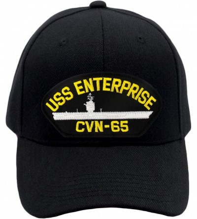 Baseball Caps USS Enterprise CVN-65 Hat/Ballcap Adjustable One Size Fits Most - Black - CK18E5NGCE6 $28.38