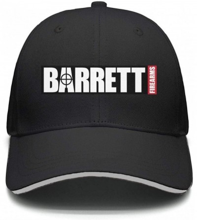 Sun Hats Unisex Cool Cap Hip Hop Curved Snapback-Barrett-Firearms-Gun-Cotton Hat Relaxed - Black-26 - C818QWK8G9K $33.71