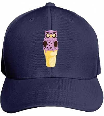 Baseball Caps Fishing Master Unisex Washed Twill Baseball Cap Adjustable Peaked Sandwich Hat - Ice Cream7 - C718X2LMNS9 $15.56