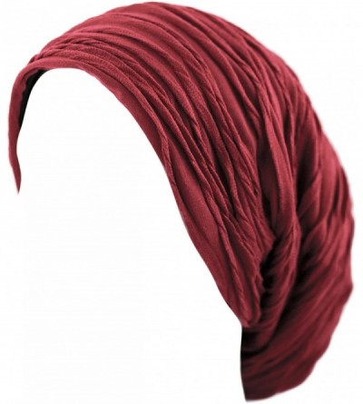 Skullies & Beanies All Kinds of Long Slouchy Baggy Wrinkled Oversized Beanie Winter Hat - 1. 2800 - Burgundy - CP12MYLK89I $1...