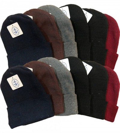 Skullies & Beanies Winter Beanies & Gloves For Men & Women- Warm Thermal Cold Resistant Bulk Packs - Assorted - CE188H7Q99X $...