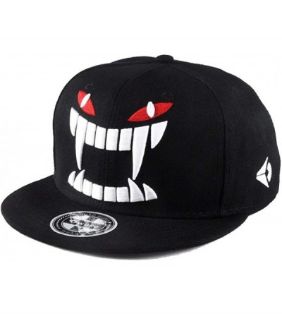 Baseball Caps Black Devil Snapback Hats-Unisex Adjustable Trucker Hat Hip Hop Flat Brim Cap - CY193NI6IE6 $13.16