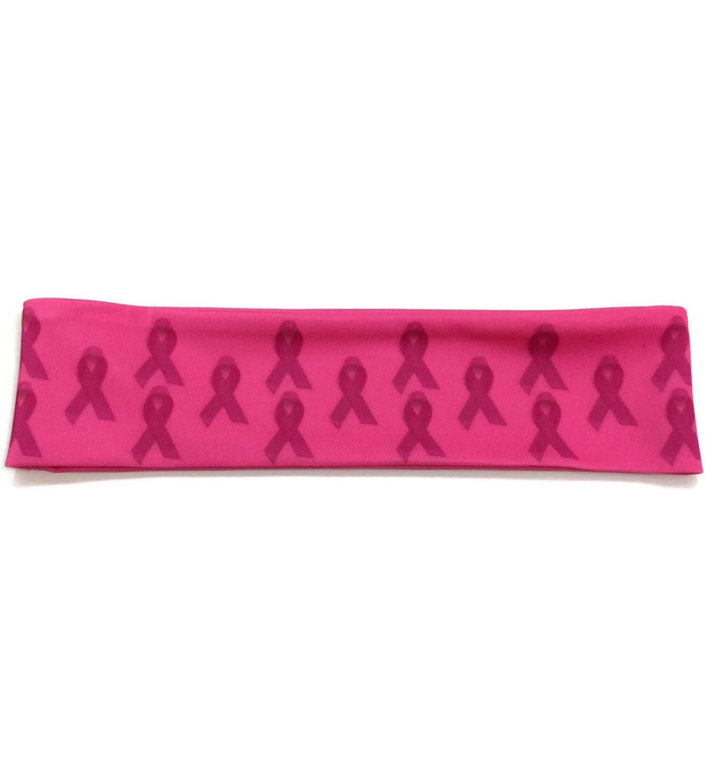 Headbands Breast Cancer Awareness Ribbon Runner's Head Bow Accessories Headband - C2125ME2KK3 $8.30