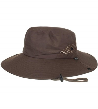 Sun Hats Summer Outdoor Sun Hat Sun Protection Bucket Hat Mesh Hat Drying Fishing Cap for Women&Men - Coffee - C218TM7HLAL $1...