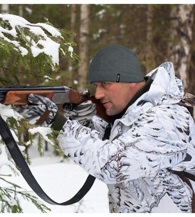 Skullies & Beanies Tactical Fleece Cap Winter Warm Beanie Multi-Season Watch Cap Military Army 2 Pack - Black+grey - C718Z4KM...