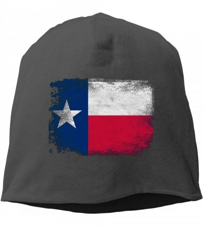 Skullies & Beanies Retro Texas State Flag Unisex Knitted Hat Beanie Hat Warm Hats Skull Cap Beanie Hat - Black - CI18L3OOUHZ ...