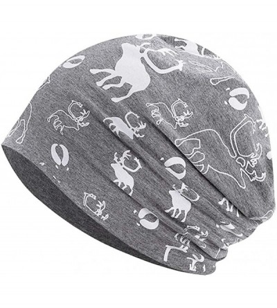 Skullies & Beanies Womens Cotton Beanie Lace Turban Soft Sleep Cap Chemo Hats Fashion Slouchy Hat - 2 Pack-15 - CO194MY3S24 $...
