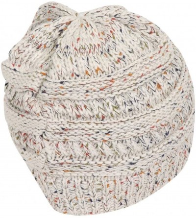 Skullies & Beanies Confetti Knit Soft Beanie - Oatmeal - CG12LZTIKT9 $11.79
