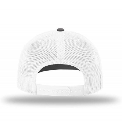 Baseball Caps Trump Train Hat with Mesh Back - Charcoal Front / White Mesh - CS192UC9Q0Y $26.37