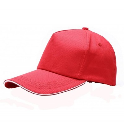 Baseball Caps Fashion Unisex Baseball Cap- No Logo Adjustable Outdoor Sports Visor Hat - Solid Color - 3 - CL1808MLQUQ $10.43