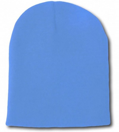 Skullies & Beanies Blank Short Beanie Cap - Sky Blue - CF112I1PCBN $8.09